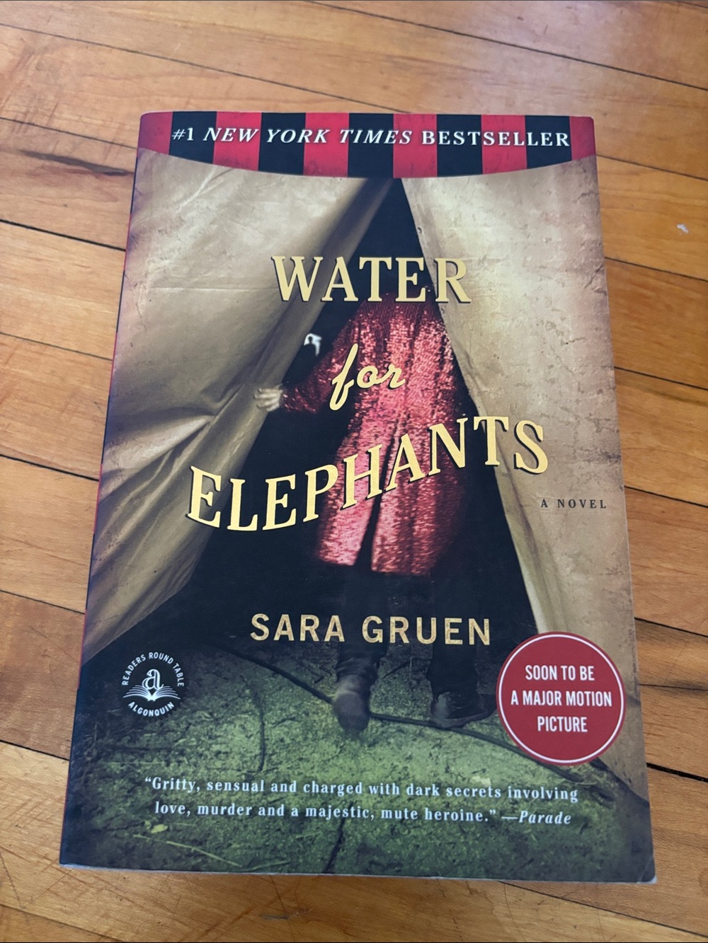Water for Elephants paperback book